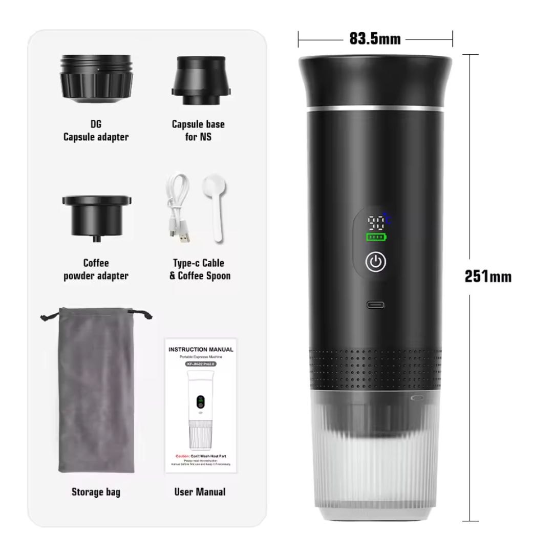 Pack Completo Cafetería Pórtatil Inalámbrica